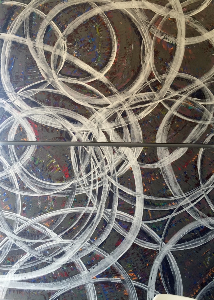 Click here to view Round and Round We Go Diptych by jo hyman art